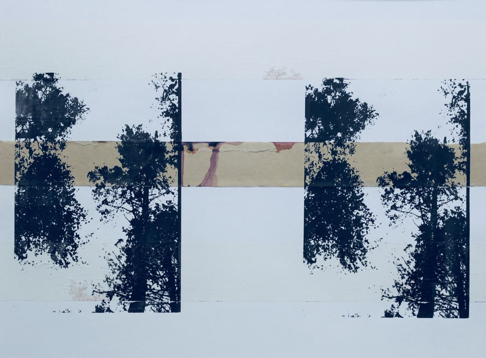 Abstract Tree Silhouettes by kellymariesmith — canvas wall art