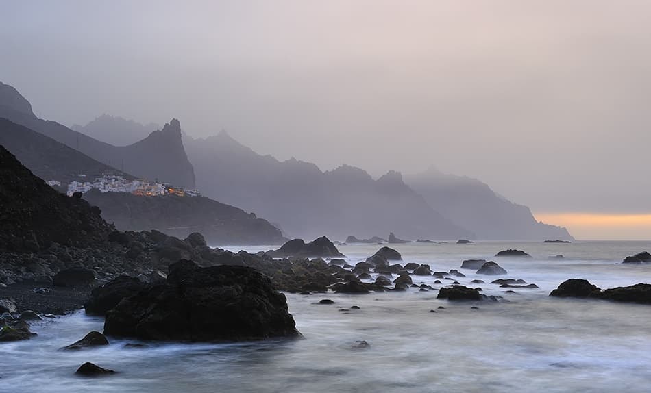 Misty Mountain Coast by Andrea Auf dem Brinke — canvas wall art