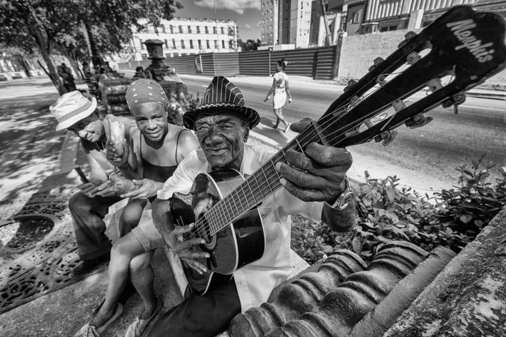 Joyful Street Musicians by Andy Bauer — canvas wall art