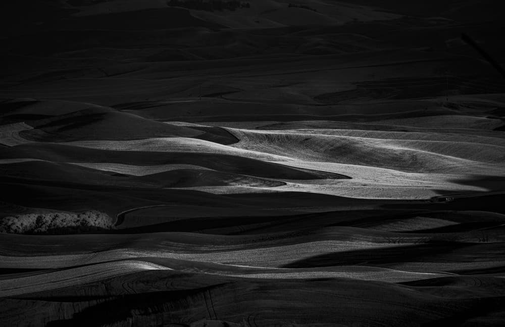Rolling Hills Light and Shadow by Jie Cheng — canvas wall art