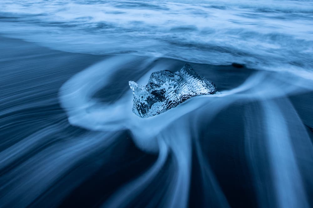Crystal Ice Wave by Richard Liu — canvas wall art