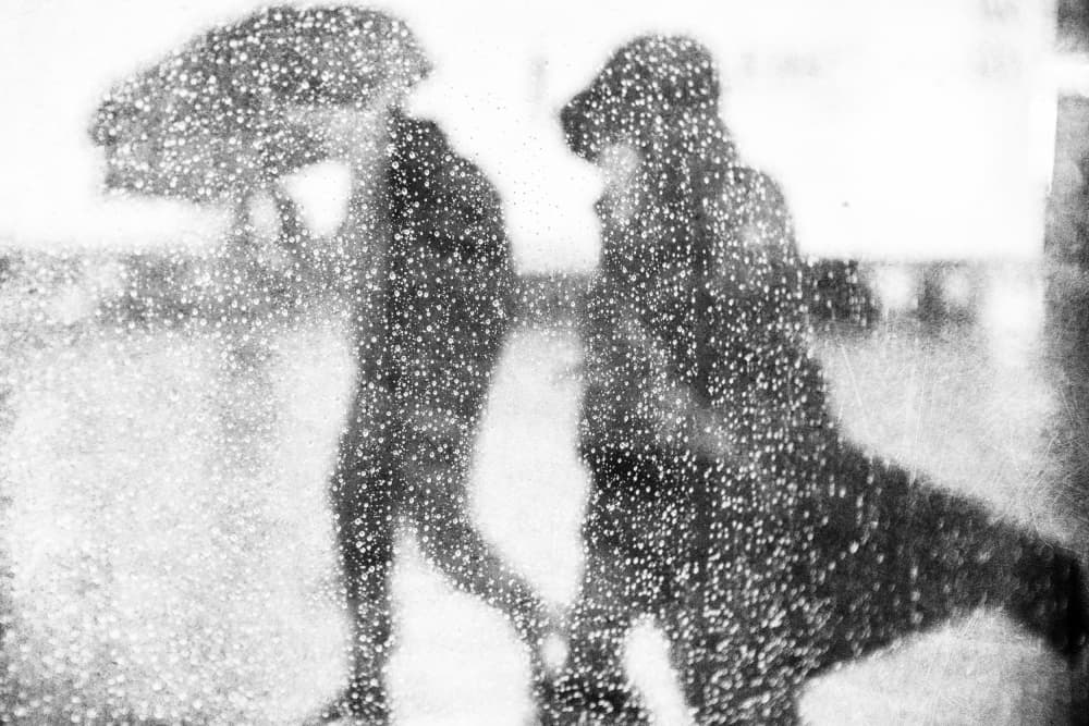 Figures In The Rain by Adam Dauria ☂ — canvas wall art