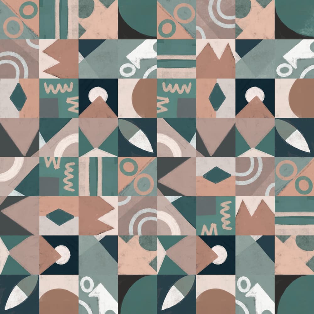Earthy Abstract Collage by Little Dean — canvas wall art