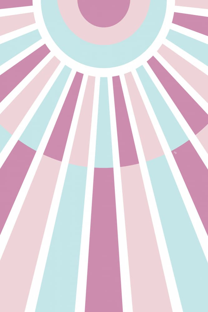 Geometric Sunburst by Martina — canvas wall art