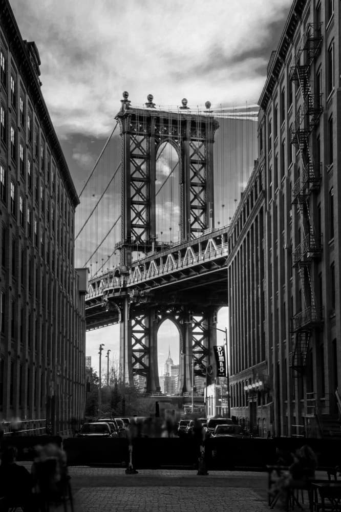 Manhattan Bridge DUMBO View by Ken Liang — canvas wall art