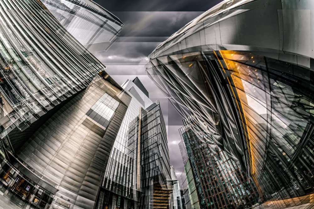 Dramatic Urban Architecture by Emil abu milad — canvas wall art