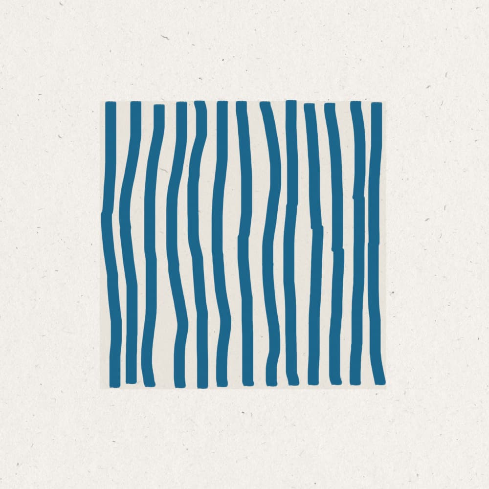 Flowing Blue Lines by THE MIUUS STUDIO — canvas wall art