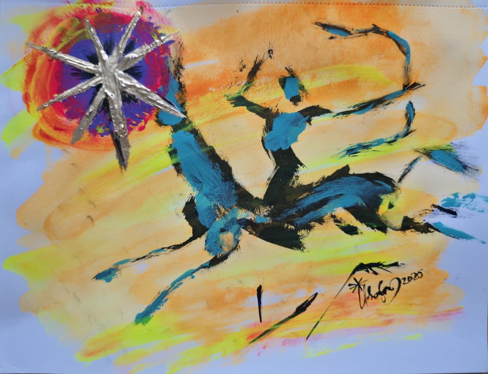 Sagittarius Centaur Star by Kanat Ibragimov — canvas wall art