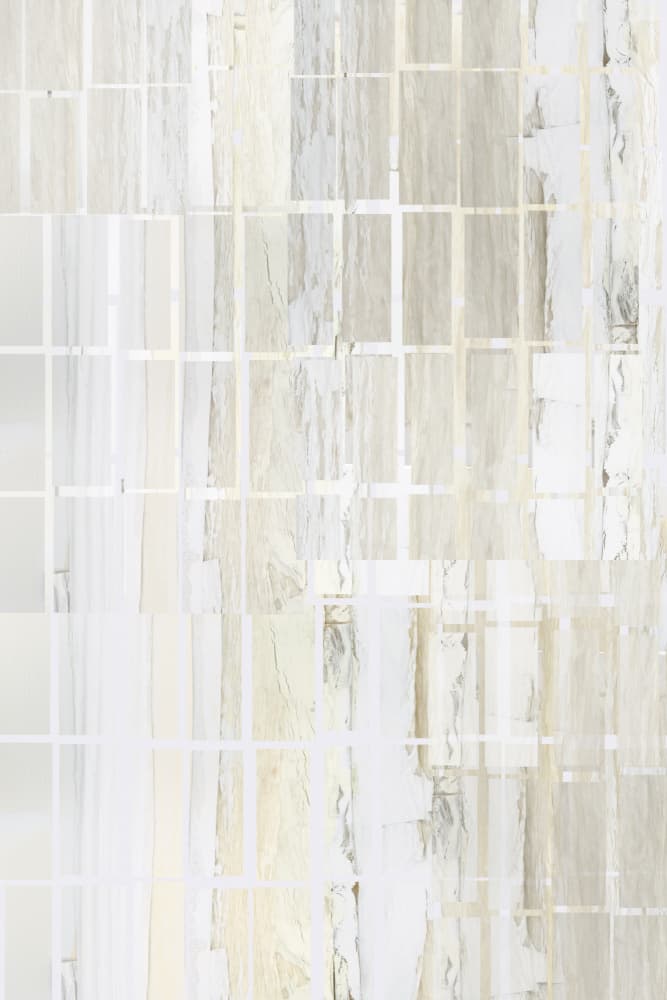 Neutral Grid Abstract by cartissi — canvas wall art