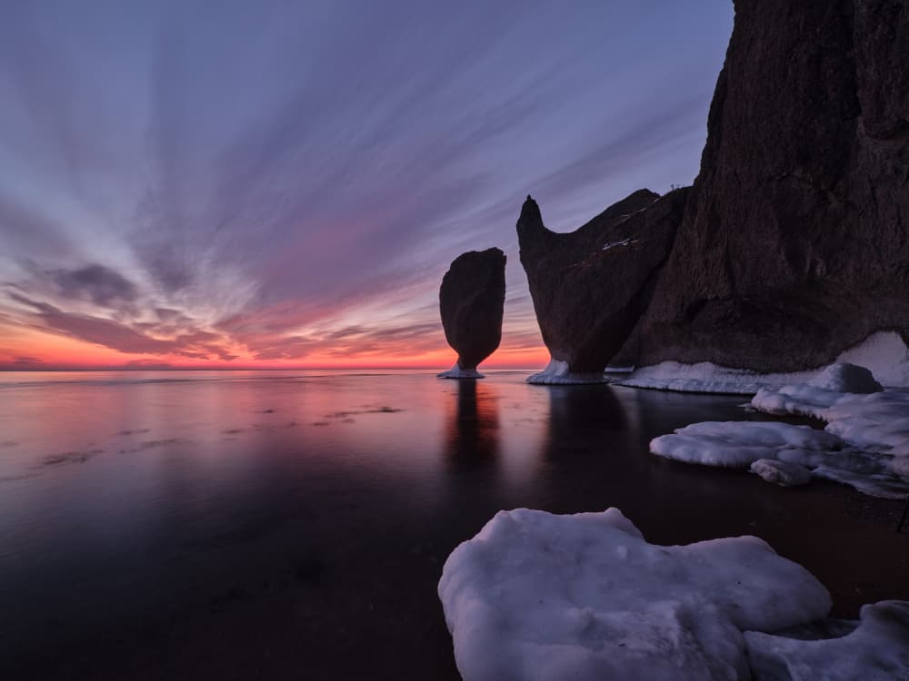 Twilight Sea Stacks by Ivan A. Godovikov — canvas wall art