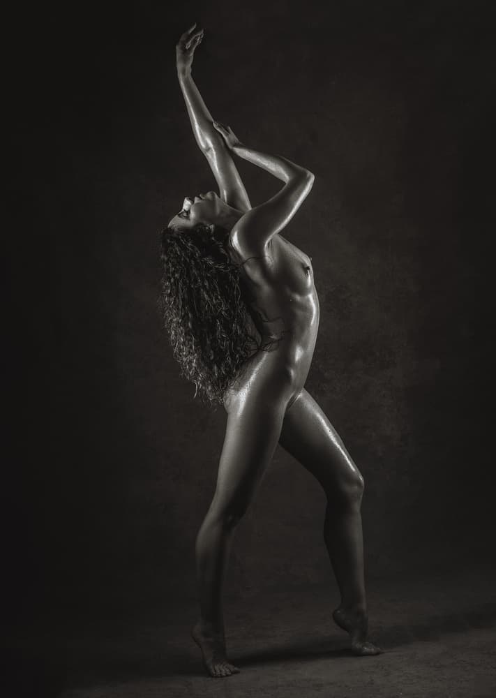 Glistening Female Dancer by Evgeny Loza — canvas wall art