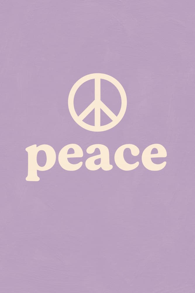 Peace(purple) by Treechild — canvas wall art