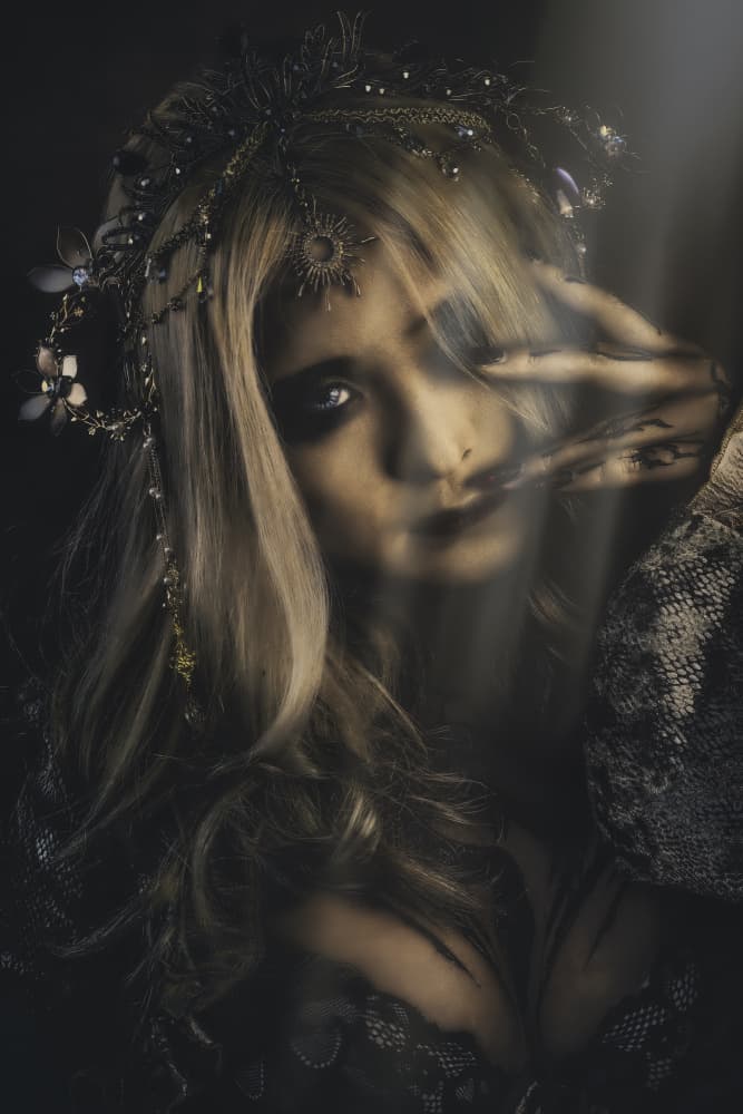 Ethereal Blonde Queen by KOIKI — canvas wall art