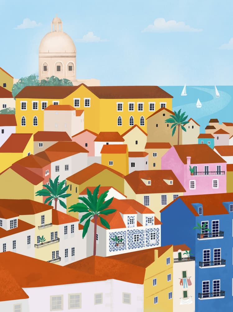 Lisabon by Petra Lizde — canvas wall art