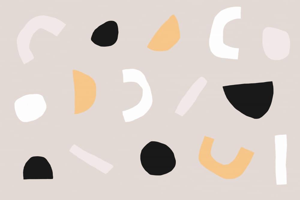Geometric Shapes in Neutral Tones by uplusmestudio — canvas wall art