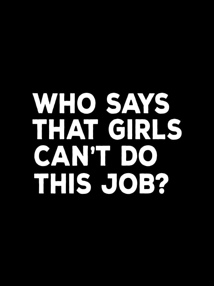 Girls Can Do This Job by Happie Eagle — canvas wall art