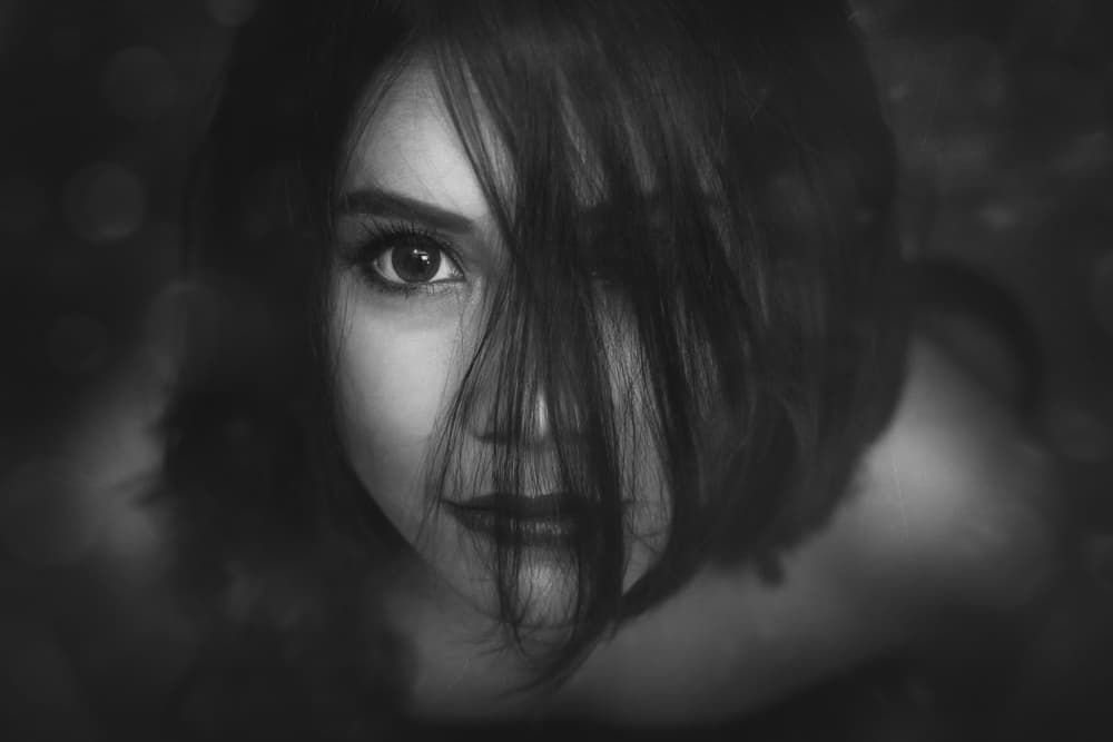 Mysterious Gaze Portrait by Ivan Marlianto — canvas wall art