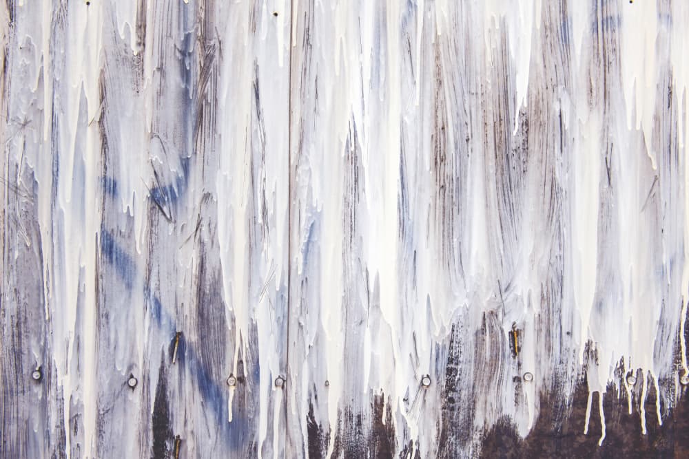 Abstract White Wood Drips by Tim Mossholder — canvas wall art