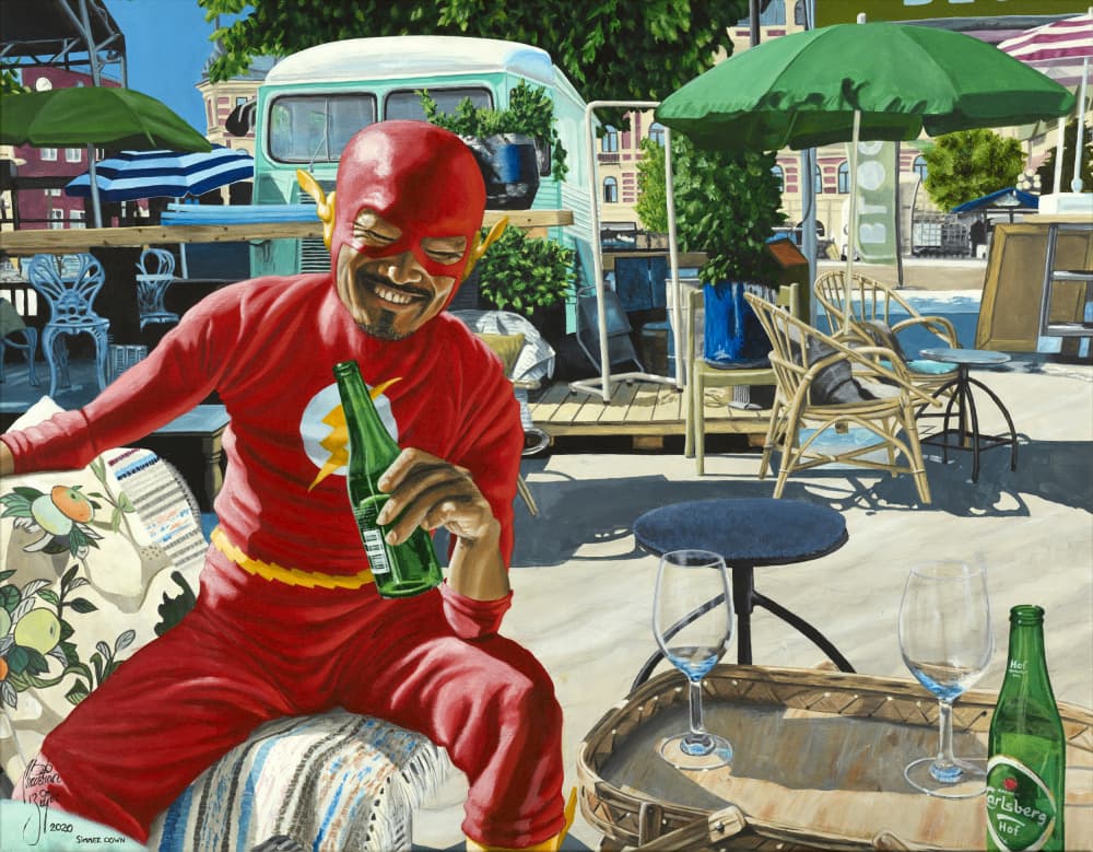 Simmer Down by Christian Beijer — canvas wall art