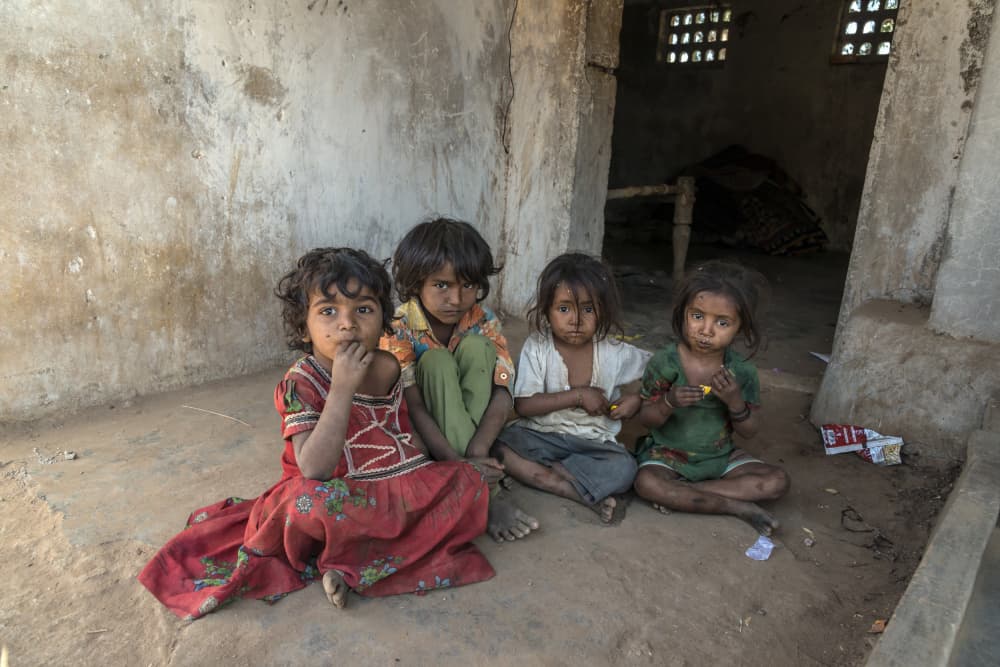 Innocent Village Children by Giuseppe DAmico — canvas wall art