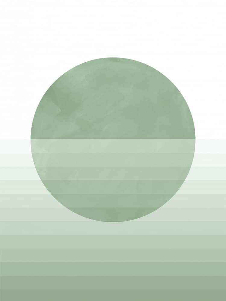 Muted Green Horizon by Elena Ristova — canvas wall art