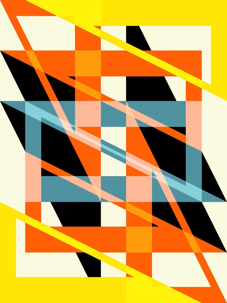 Bold Geometric Composition by Petr Strnad — canvas wall art