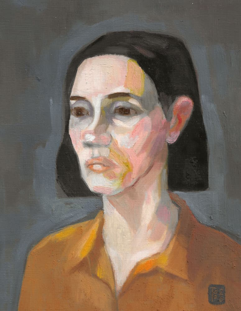 Modern Woman Portrait Painting by Tore Bahnson — canvas wall art