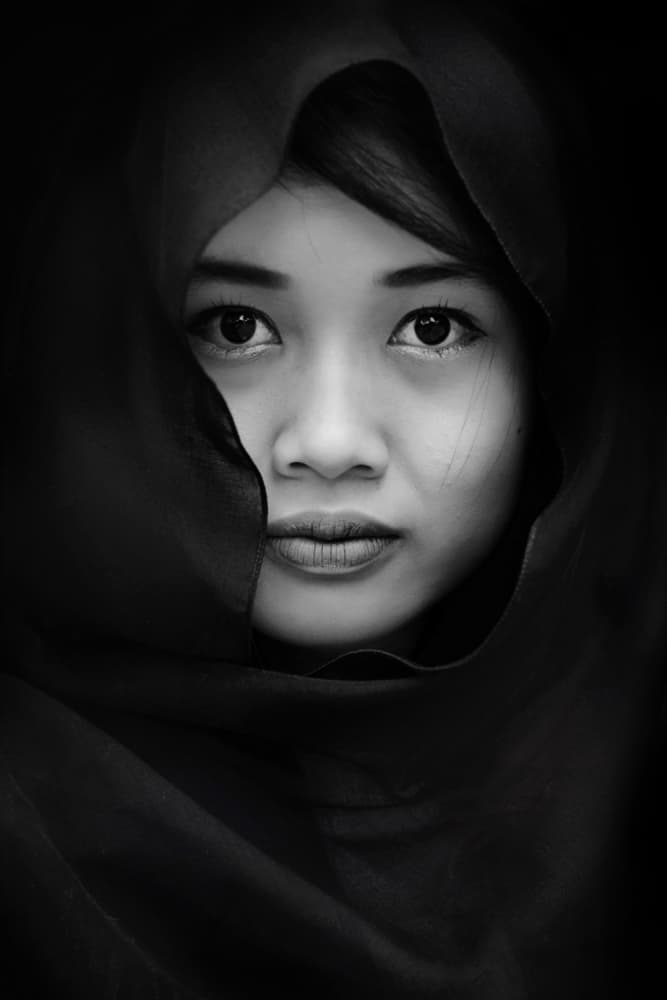 Mysterious Woman In Veil by Teguh Yudhi Winarno — canvas wall art