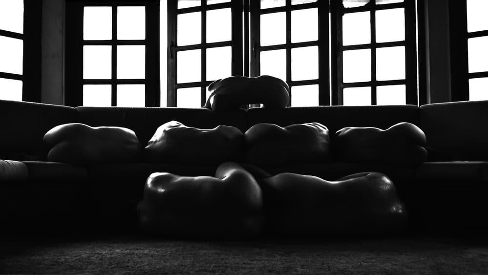 Silhouetted Human Forms by Thanakorn Chai Telan — canvas wall art
