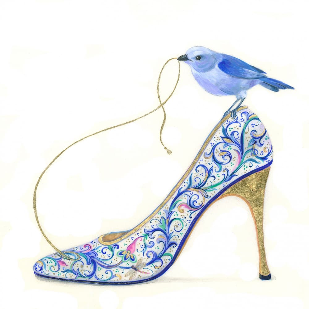 Magic of the Blue Bird by Isabelle Brent — canvas wall art