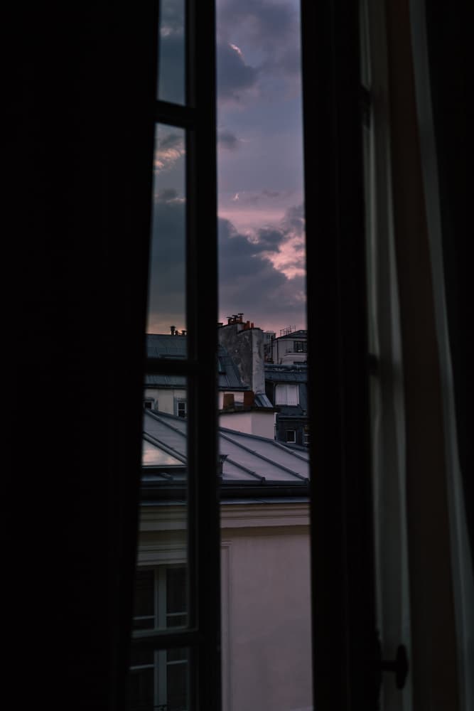 Parisian Rooftops At Twilight by Bethany Young — canvas wall art