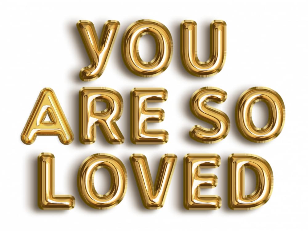 Golden Love Message by Ohkimiko — canvas wall art