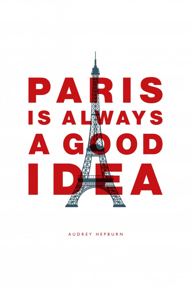 Paris Eiffel Tower Graphic by Brett Wilson — canvas wall art