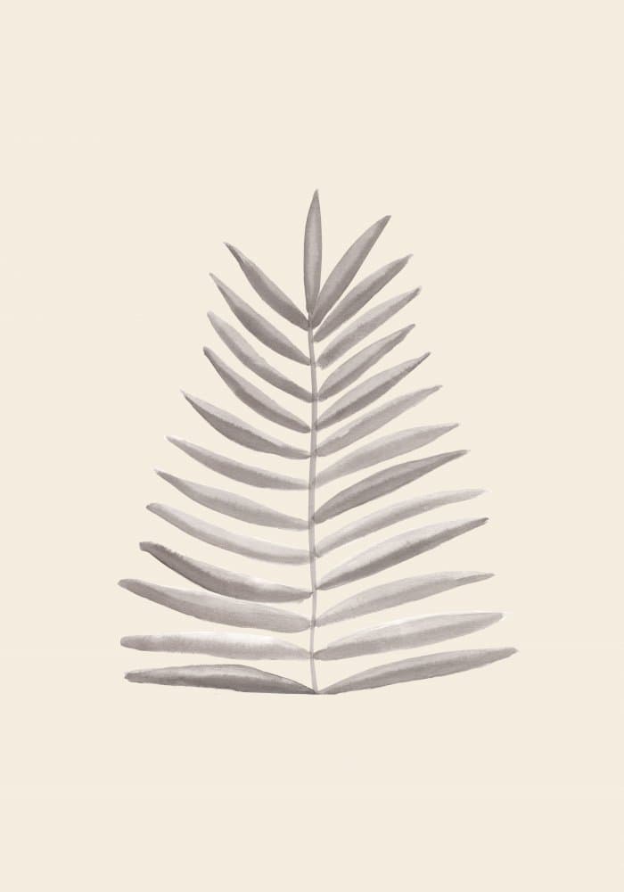 Minimal Palm Leaf by Pictufy Studio — canvas wall art