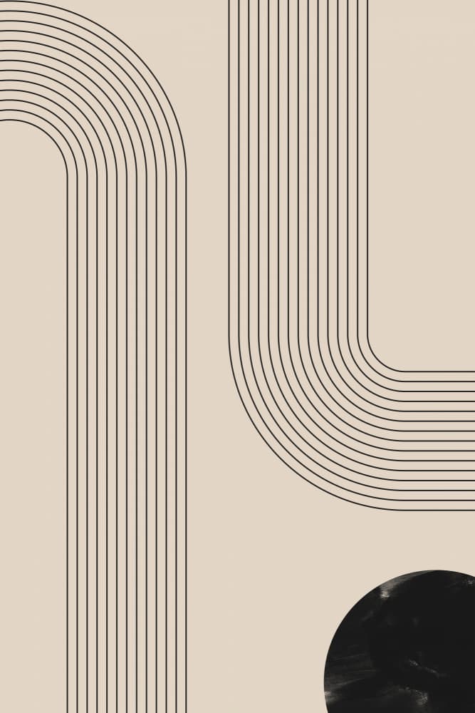 Modern Geometric Lines by Melloi Art Prints — canvas wall art