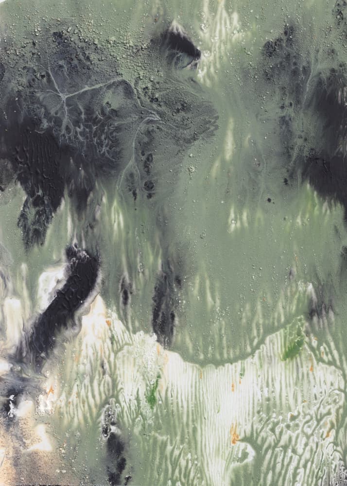 Fluid Green Abstract by Maira Ribena — canvas wall art