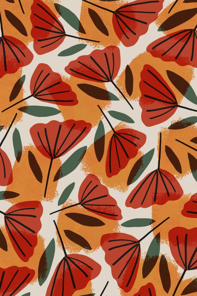 Autumn Leaf Dance by Treechild — canvas wall art