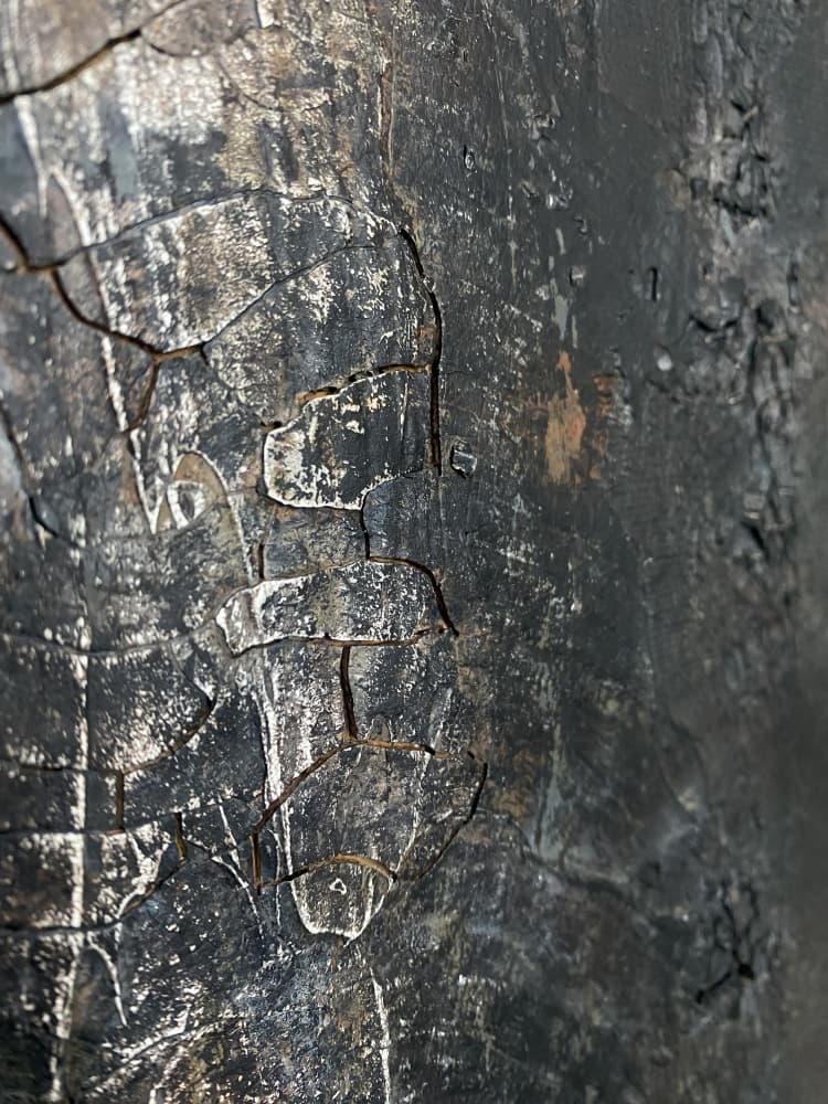 Cracked Dark Metal by Gabriela Aleksandra Szuba — canvas wall art