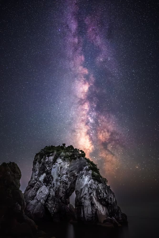 Milky Way Sea Arch by Hiroaki Ikeshita — canvas wall art