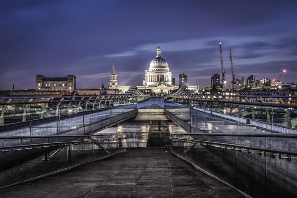 London St Paul's Twilight by Rolf Gasser — canvas wall art