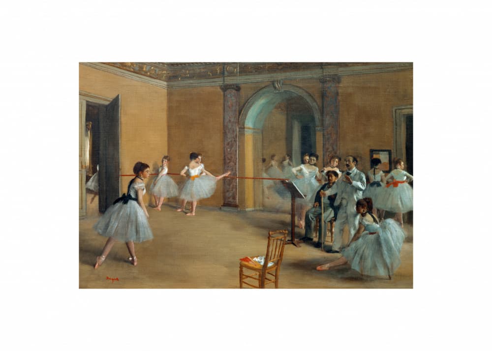 The Dance Foyer At the Opera On the Rue Le Peletier No.2 by Edgar Degas — canvas wall art