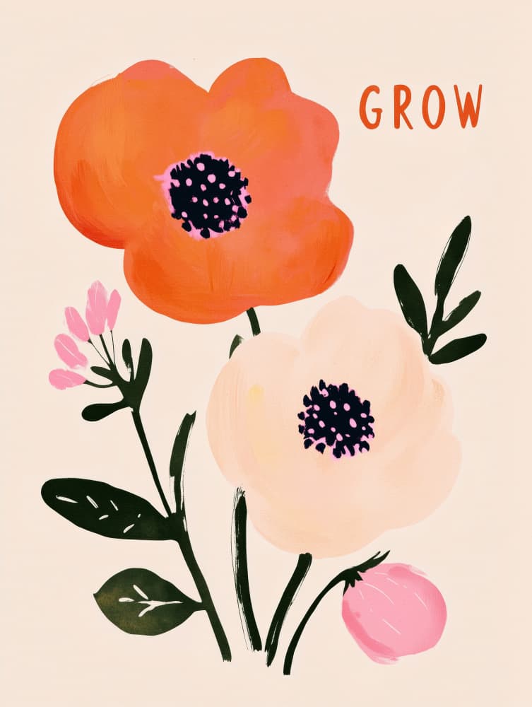 Blooming Vibrance by Treechild — canvas wall art