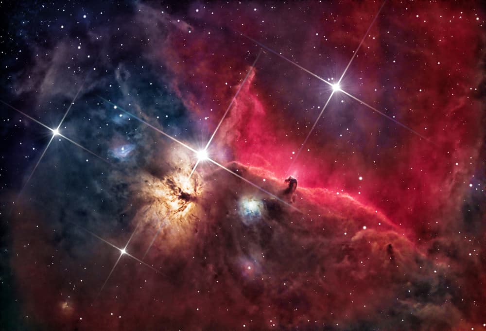 Deep Space Horsehead Nebula by Jianshu — canvas wall art