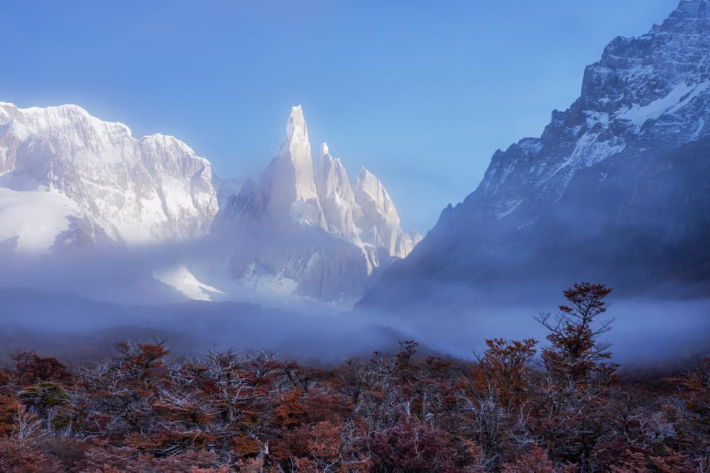 Majestic Misty Peaks by Lijuan Yuan — canvas wall art