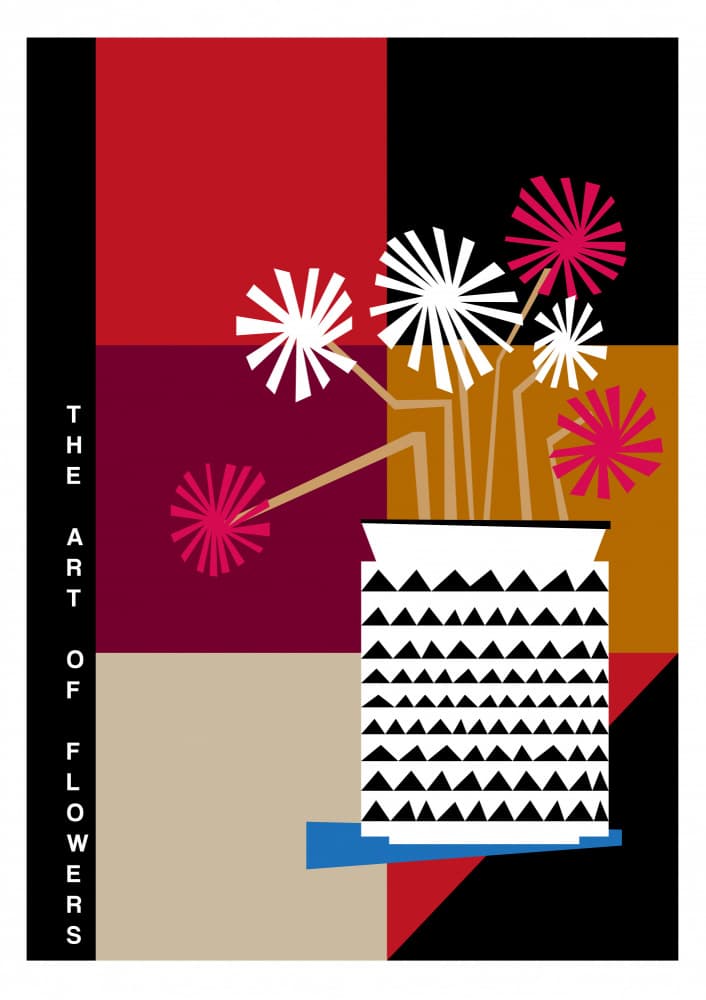 Abstract Floral Still Life by Frances Collett — canvas wall art