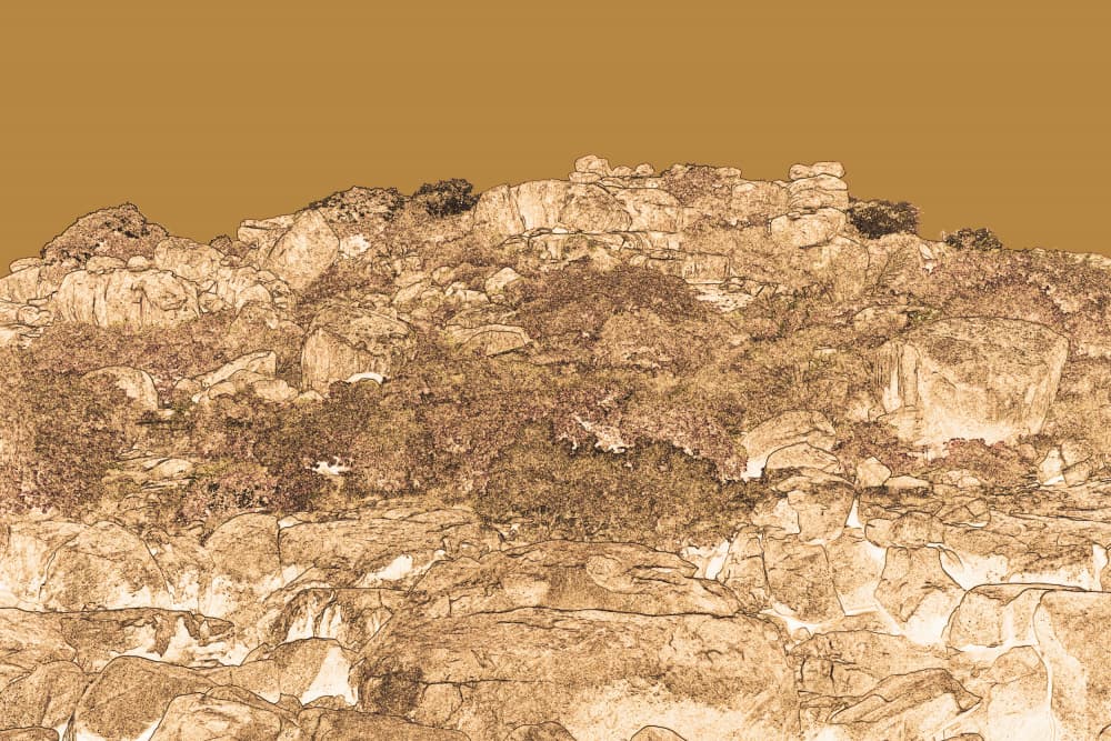 Ancient Desert Ruins by Santhosh ch — canvas wall art
