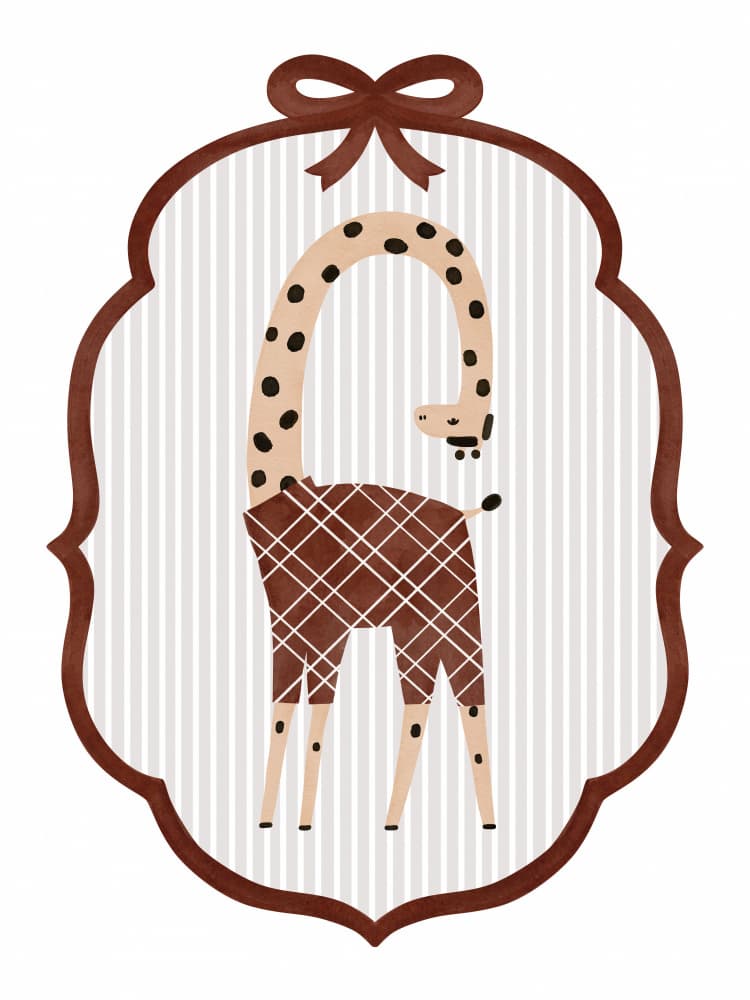 Curious Giraffe by Treechild — canvas wall art