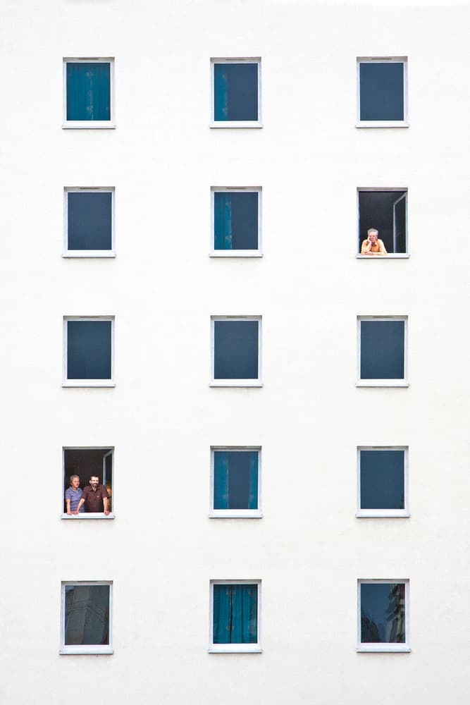 Urban Window Life by Rolf Endermann — canvas wall art