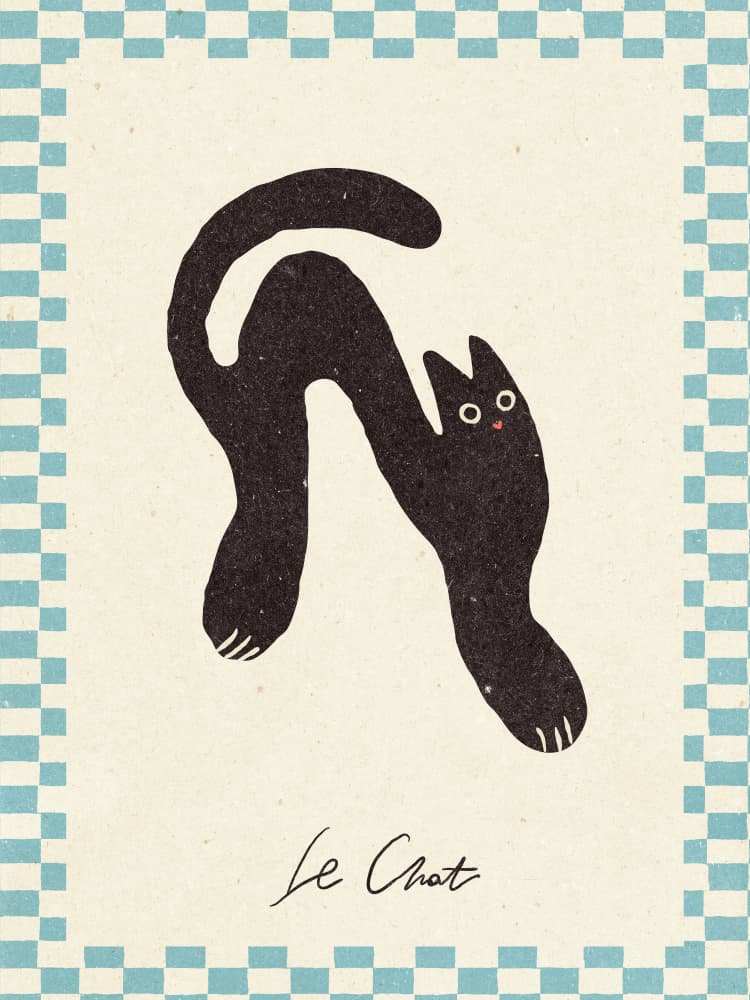 Le Chat by NKTN — canvas wall art