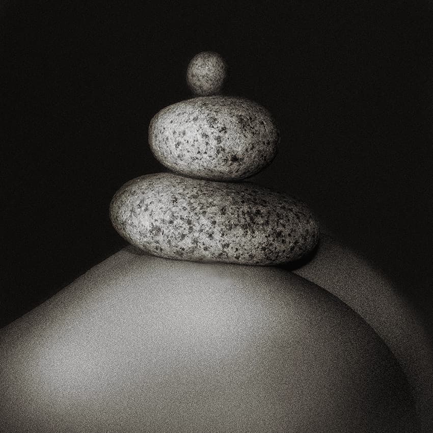 Zen Stone Balance by Jan Donckers — canvas wall art